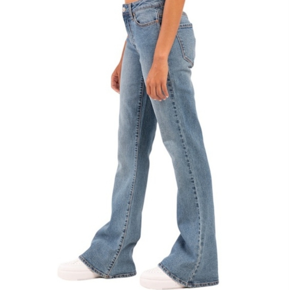 RSQ‎ Low Rise Flare Denim Jeans Lightwash Size 30 - Picture 2 of 12